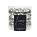 Mini palline in vetro argento 25mm