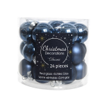 Mini palline in vetro blu 25mm