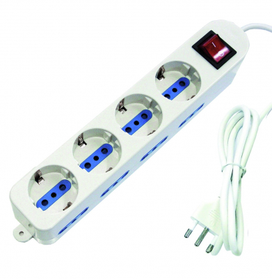Multipresa 8 Posti 2P+T10/16A+