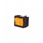 Interruttore bilanciere 220V giallo ON-OFF 4P, luminoso