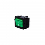 Interruttore bilanciere 220V verde ON.OFF 4P luminoso