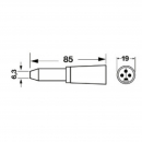 Adattatore microfonico XRL da spina poli a presa jack 6,3 mono