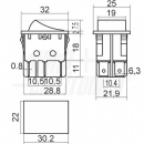 Interruttore-nero-2P-15A 250V ON/OFF