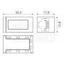 Accoppiatore RJ45 cat.6A presa/presa schermata-metallo