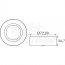 Supporto lucido per lampada a led G4 metallico