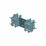 Cavallotto dist.con piastra 70x50x6