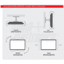 Supporto TV Orientabile 23/42"