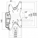 Supporto TV Orientabile 23/42" braccio removibile