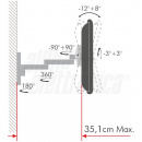 Supporto TV 23-42" orientabile Braccia Removibili