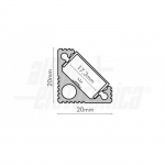 Profilo alluminio+cover opaca 2m