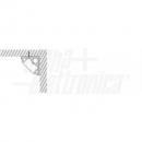 Profilo alluminio+cover opaca 2m