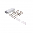 Profilo alluminio+cover opaca 2m