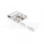 Profilo alluminio+cover opaca 2m