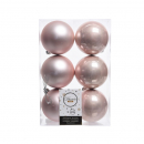 Box 6 palline plastica blush pink