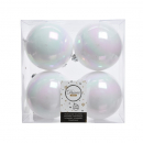 Box 4 palline plastica bianche