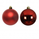 Mini palline in vetro rosse 25mm