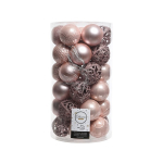 Box 37 palline in plastica blush