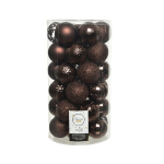 Box 37 palline plastica dark brown