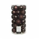 Box 37 palline plastica dark brown