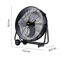 Ventilatore da pavimento 60cm a turbina