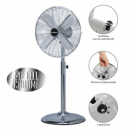 Ventilatore piantana metallo 40cm cromato