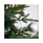 Box 4 palline plastica color silver