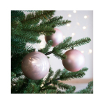 Box 4 palline in plastica blush pink