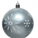 Pallina con decoro fiocco di neve