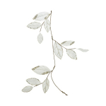 Ramo con foglie perla glitter h 120cm
