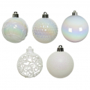 Box 37 palline in plastica white/