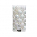 Box 37 palline in plastica white/