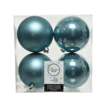 Box 4 palline in plastica blue dawn