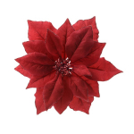 Stella rossa natalizia con clip 24cm
