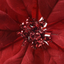 Stella rossa natalizia con clip 24cm