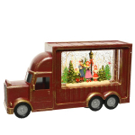 Camion boule de neige h 17cm