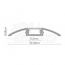 Profilo alluminio anodizzato argento