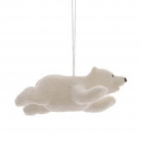 Orsetto polare da appendere h 6cm