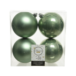Box 4 palline in plastica verde