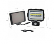 Faro LED con pannello solare