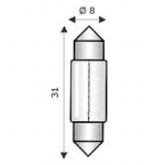 Lampade a siluro SV7 8x31 mm 12V 3W