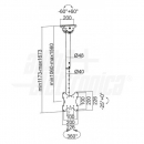 Supporto TV Telescopico da soffitto