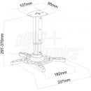 Supporto proiettore da soffitto