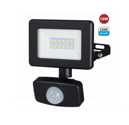 Faro Led 10W 6500K con sensore IP44