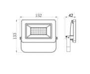 Faro Led 30W 6500K IP65