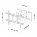 Supporto Tv orientabile 40/80"