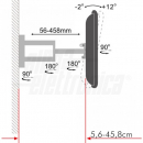 Supporto Tv orientabile 40/80"