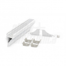 Profilo alluminio verniciato bianco