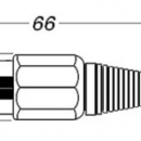 Spina XLR nera 3 poli