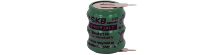 Batterie bottone 3,6V 80ma NI-MH 2P