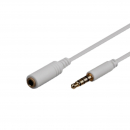 Cavo audio spina jack 3,5mm 4 poli 1,2m